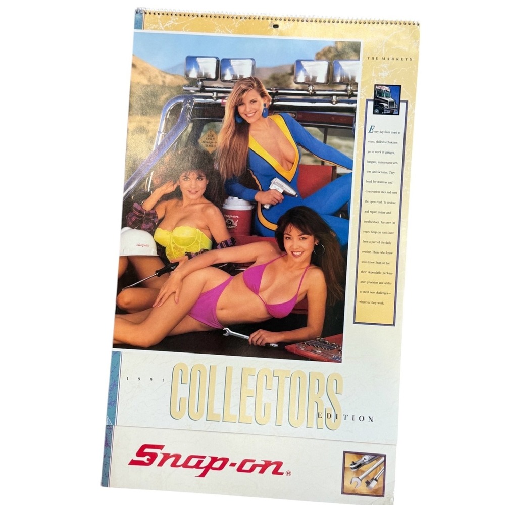 1991 Snap-On‎ Tools Collectors Edition Swimsuit Pin-Up Calendar Vintage